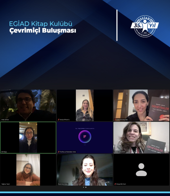 EGİAD Kitap Kulübü Çevrimiçi Buluşması